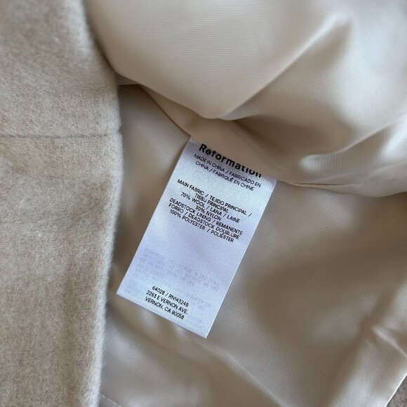 Reformation Strapless Cream Mini Dress - Picture 8 of 9